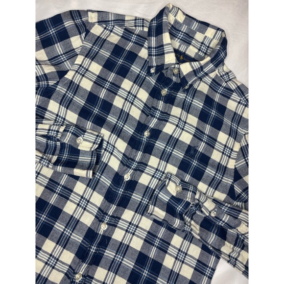 Ralph Lauren Other - Ralph Lauren Classic Fit Flannel Shirt Men's Small Plaid Blue Pony Button Down